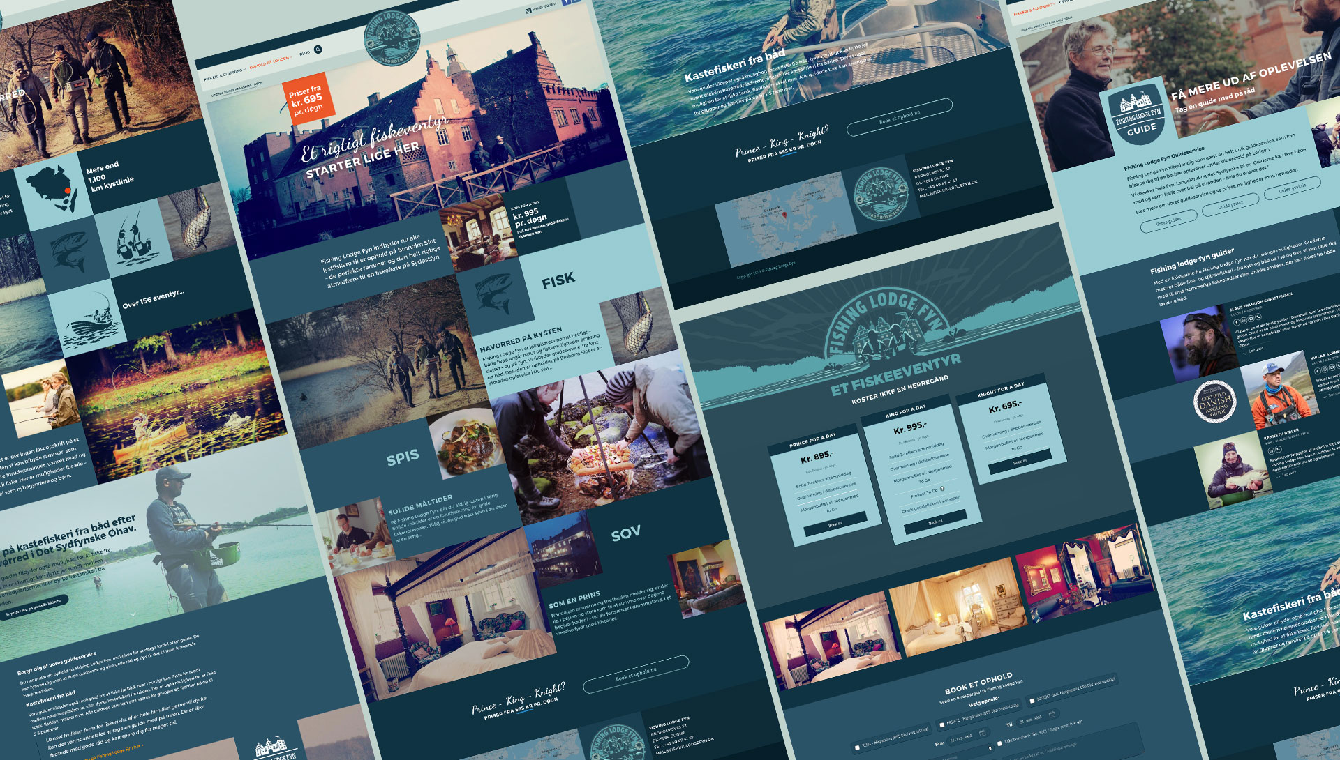 Fishing Lodge Fyn website templates